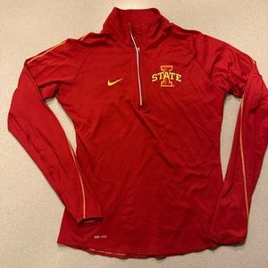 Iowa State Cyclones Nike Dri Fit Women's Long Sleeve 1/4 Zip Pullover